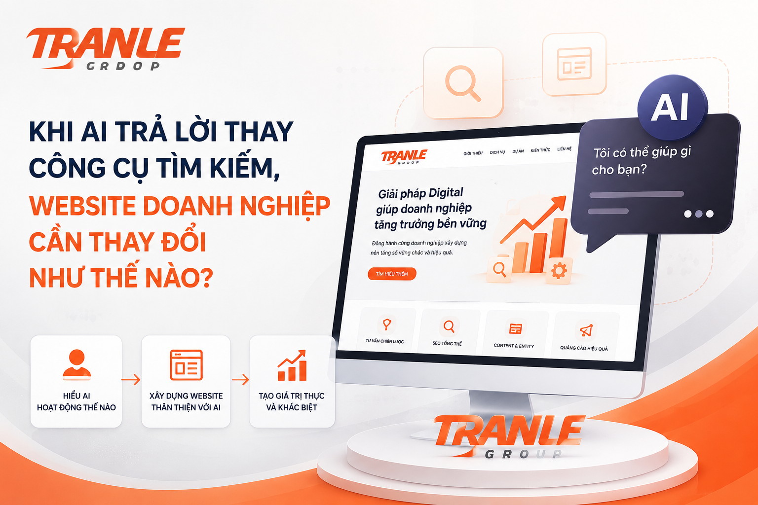 Khi AI trả lời thay công cụ tìm kiếm, website doanh nghiệp cần thay đổi như thế nào?