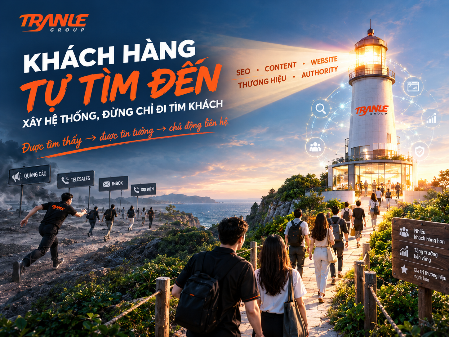Vì sao doanh nghiệp nên xây “hệ thống khách hàng tự tìm đến” thay vì chỉ đi tìm khách hàng?