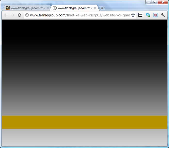 Website voi gradient background